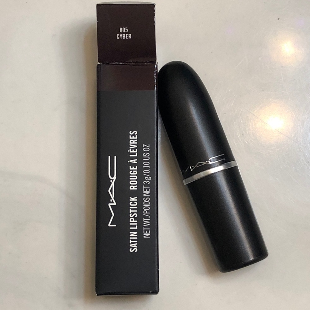 MAC Satin Lipstick Shade 805 Cyber 3g Discontinued Shade NEW With BOX